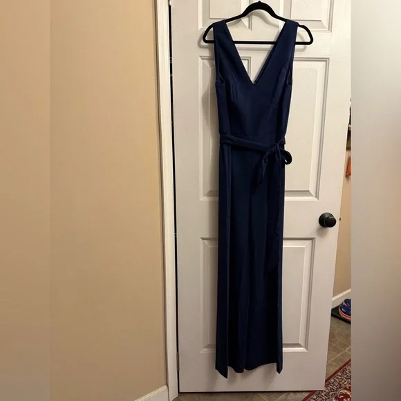 Lilly Pulitzer Navy Blue Jannah Jumpsuit - Picture 1 of 5